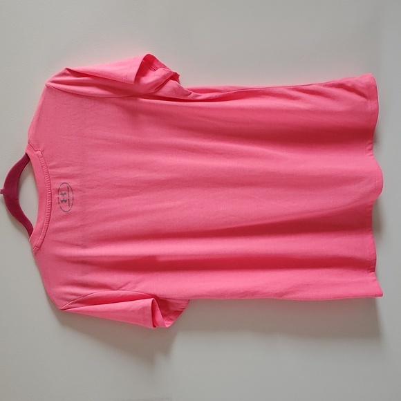 Under Armour set: tshirt and shorts neon coral - Picture 4 of 7